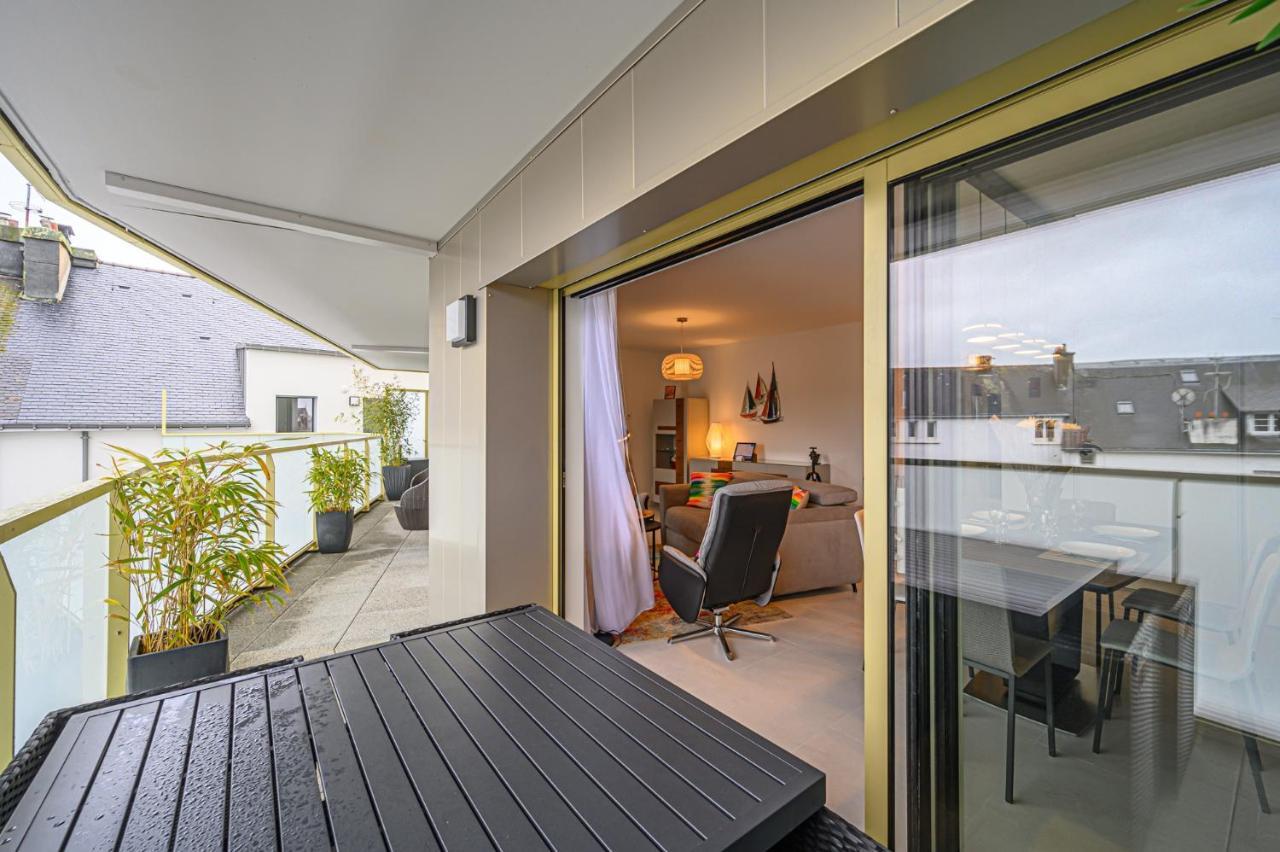 Ferienwohnung L'Audacieux - Appt Neuf Avec Vue Sur Les Toits Vannes Exterior foto
