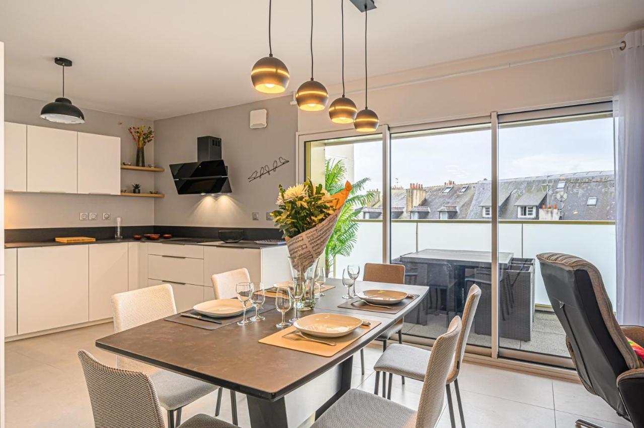 Ferienwohnung L'Audacieux - Appt Neuf Avec Vue Sur Les Toits Vannes Exterior foto